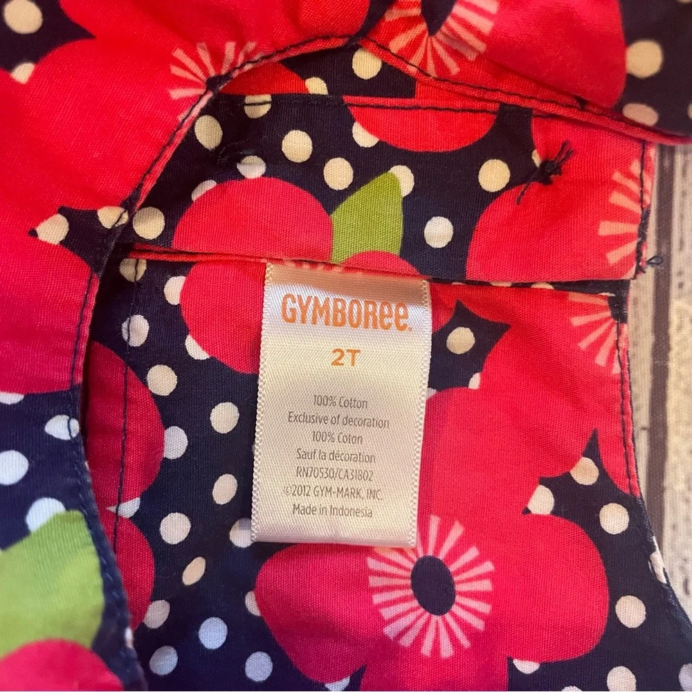 Gymboree Blooming Nautical Navy Floral Dress Size 2T